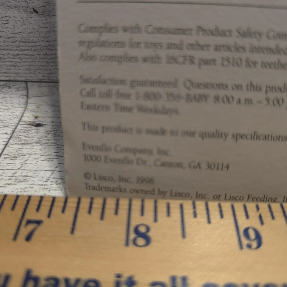 Lot of 4 Vintage Baby Items Rattle Bath Thermometer Bear‎ Play - Picture 7 of 13